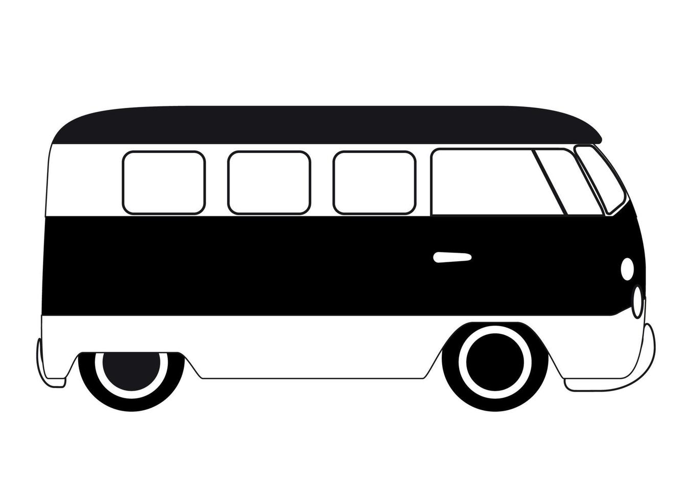 School Bus Icon Isolated on White Background vector