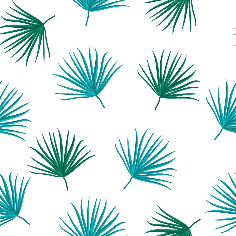 Palm Leaf Vector Seamless Pattern Background Illustration