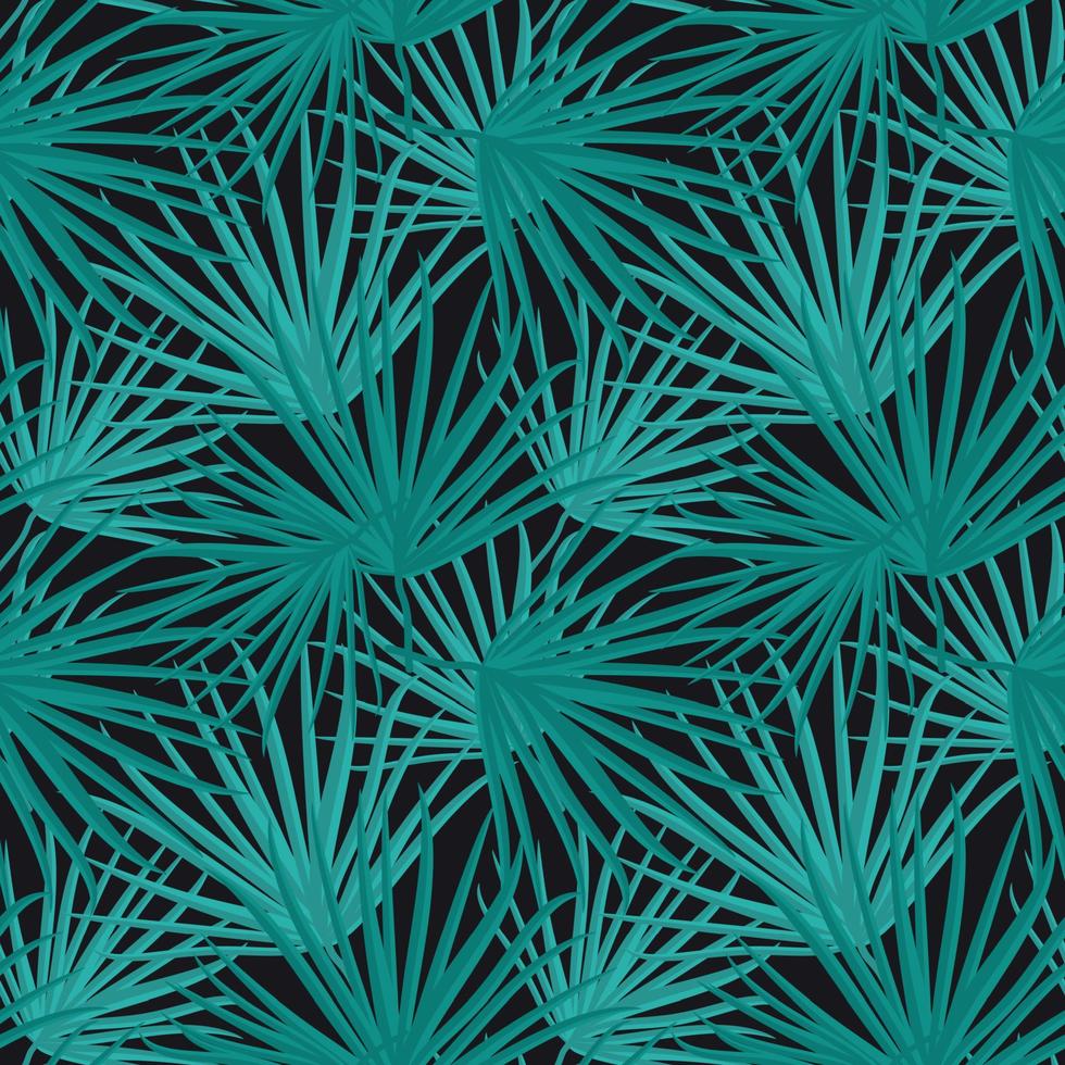 Palm Leaf Vector Seamless Pattern Background Illustration