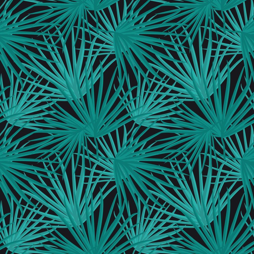 Palm Leaf Vector Seamless Pattern Background Illustration