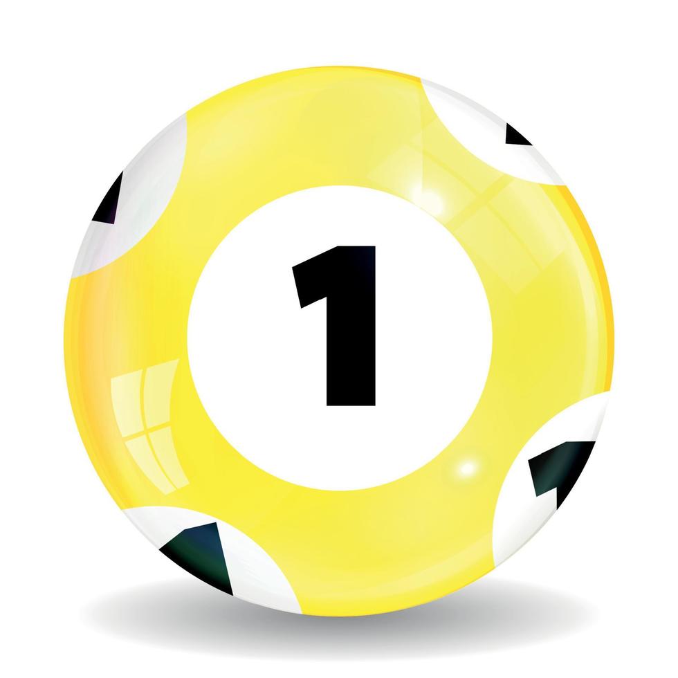 Victory Ball for the game of lottery. Jack pot. Vector Illustration.