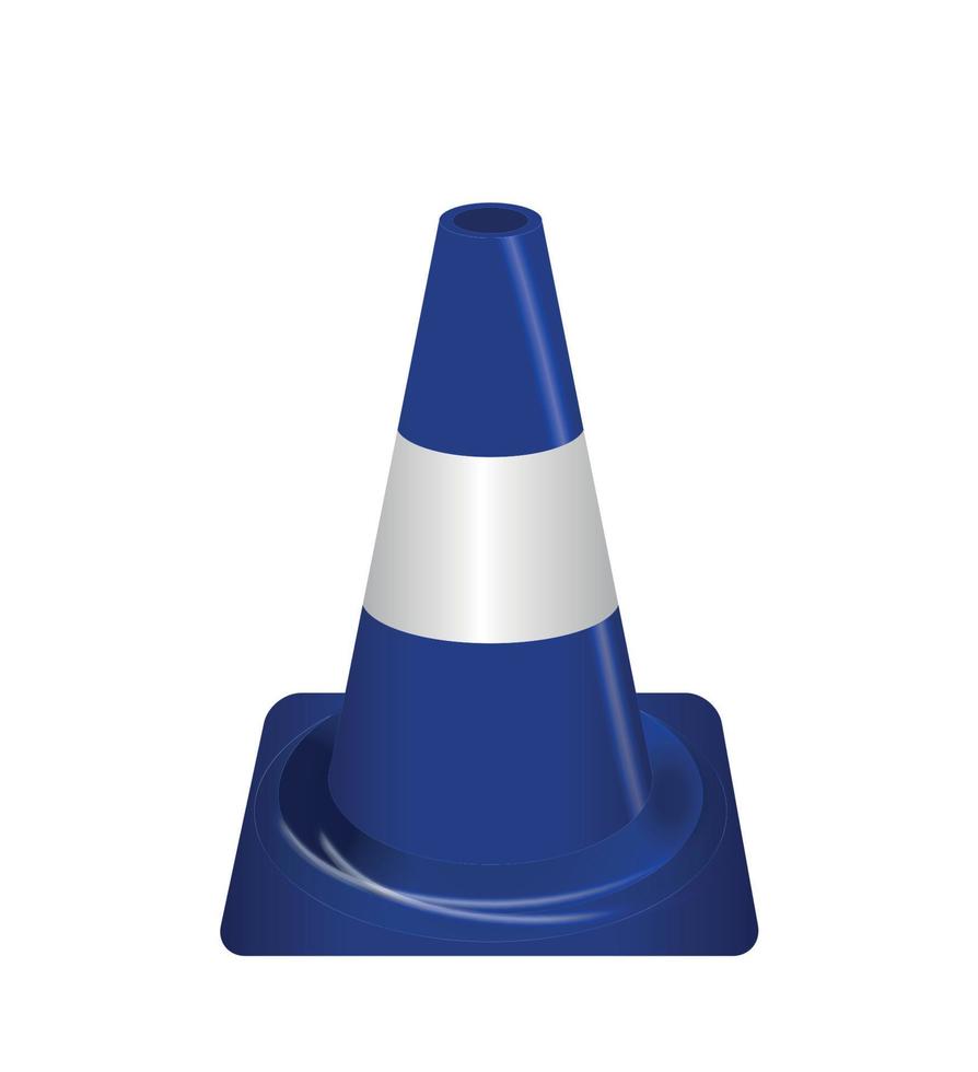 Road signs. Blue Badge guardrails. Vector Illustration.