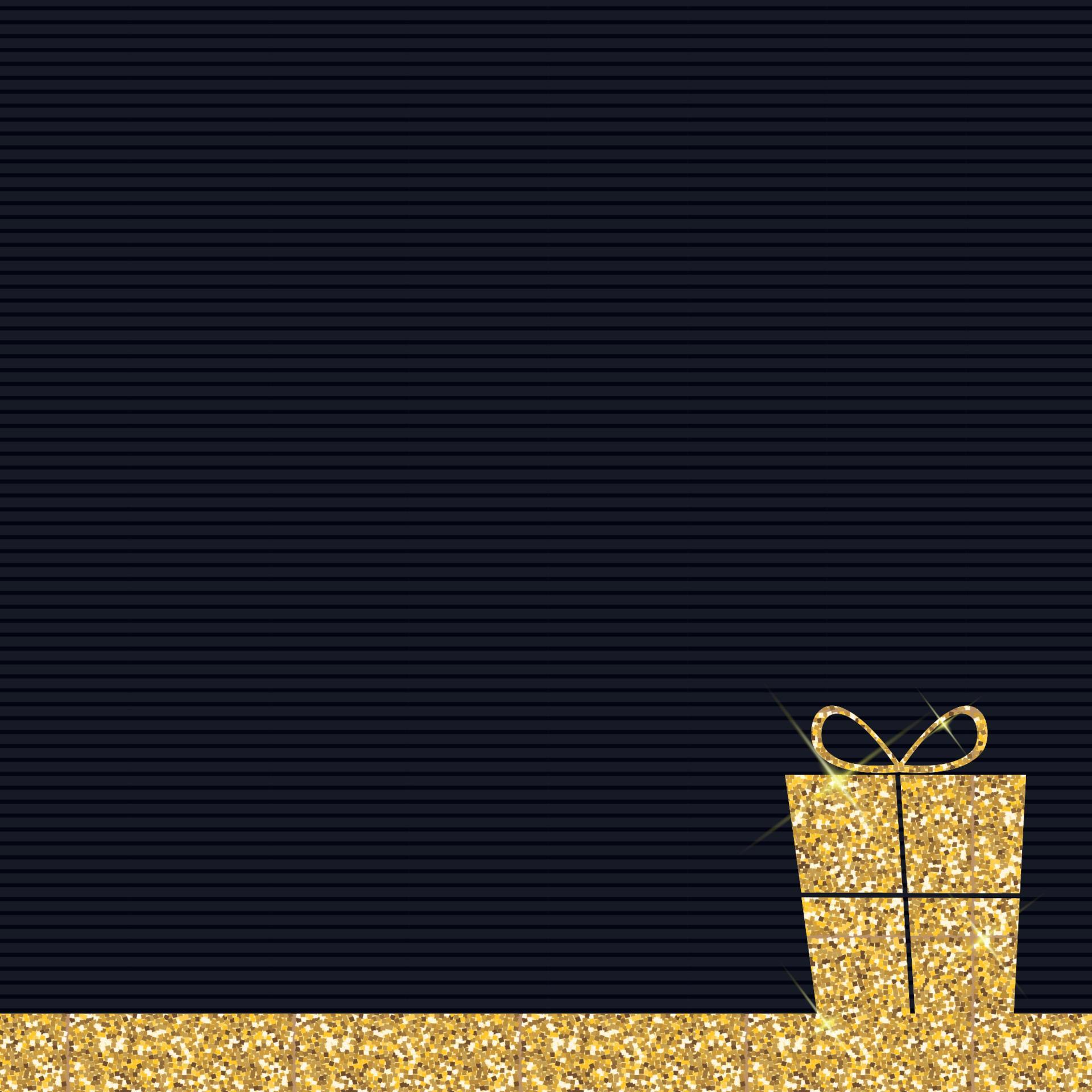 Gold Glitter Shiny Gift Box Background 4553881 Vector Art at Vecteezy