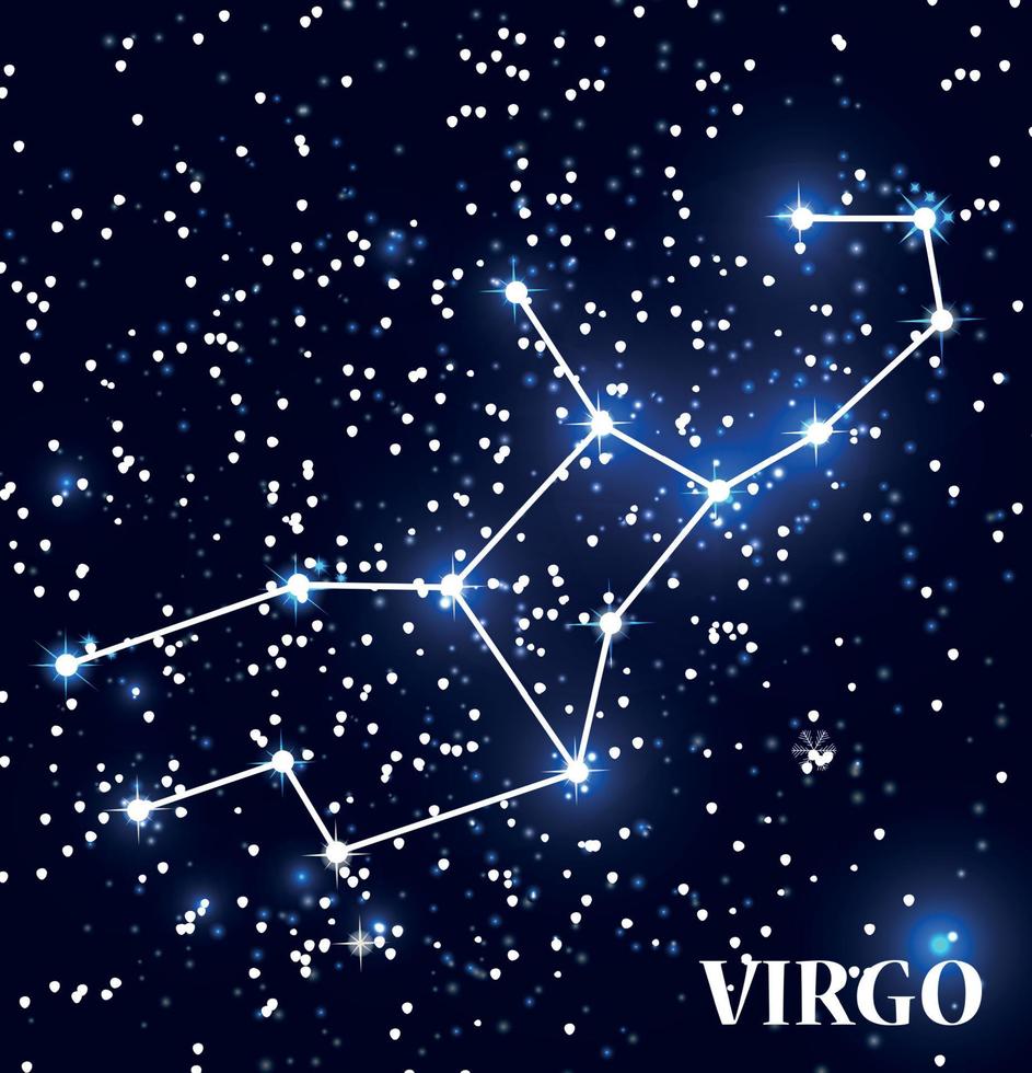 Symbol Virgo Zodiac Sign. Vector Illustration.