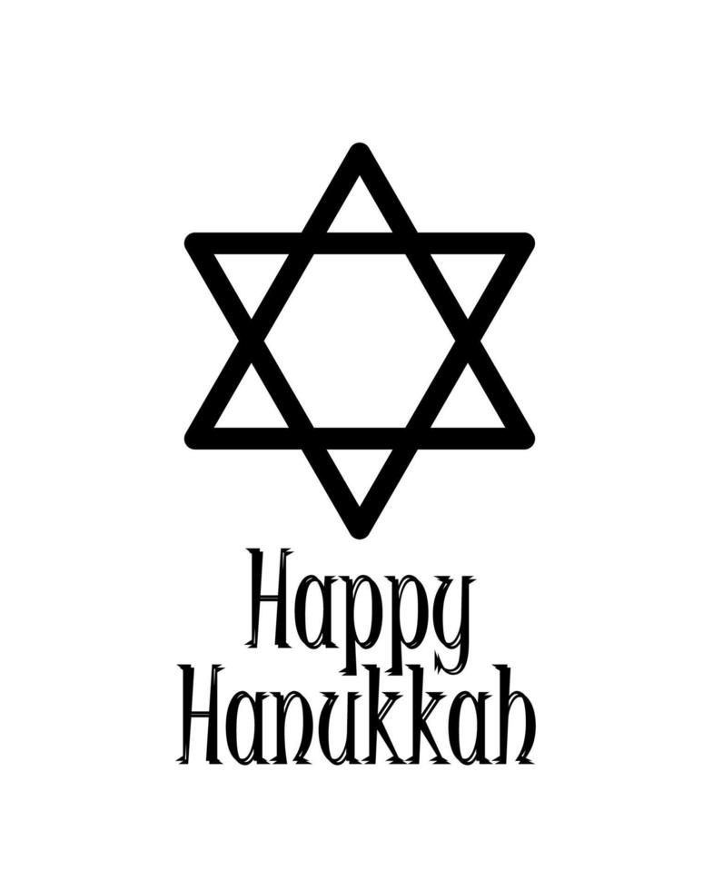 Happy Hanukkah, Jewish Holiday Background. Vector Illustration. Hanukkah is the name of the Jewish holiday.