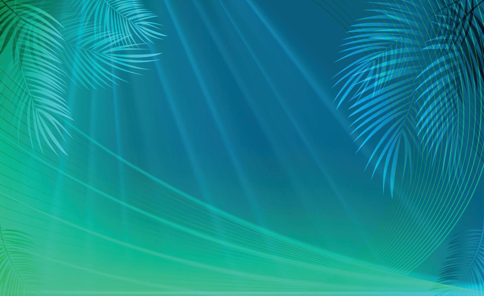 Palm Leaf Vector Background Illustration