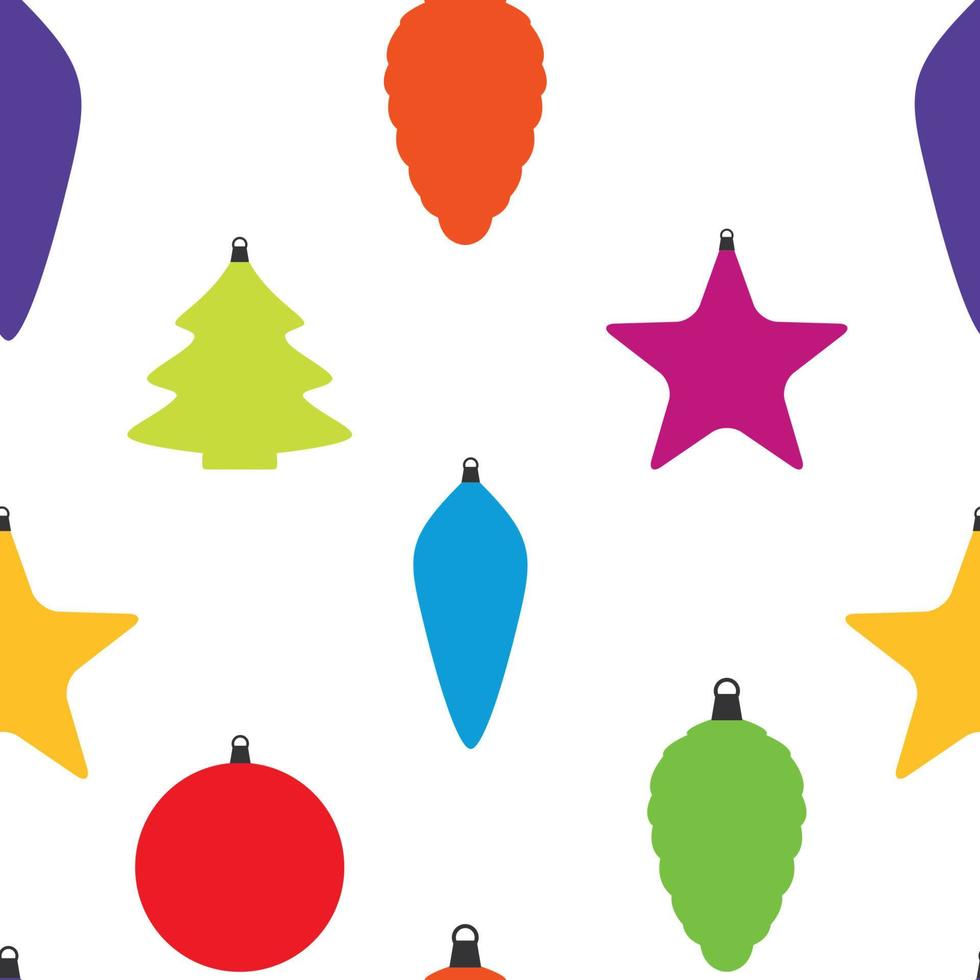 Belleza abstracta Navidad y año nuevo de fondo transparente con juguetes de decoración y pelotas. ilustración vectorial vector