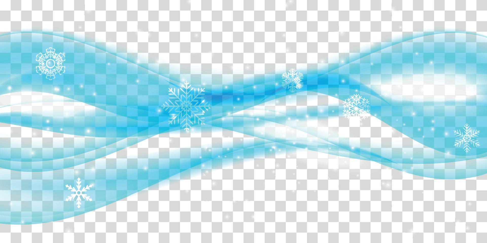 Abstract Golden Wave on Transparent Background. Vector Illustration
