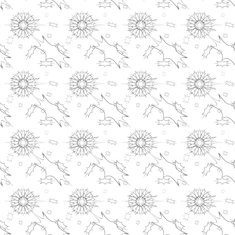 Seamless Pattern. Abstract Psychedelic Art Background. Vector Illustration.