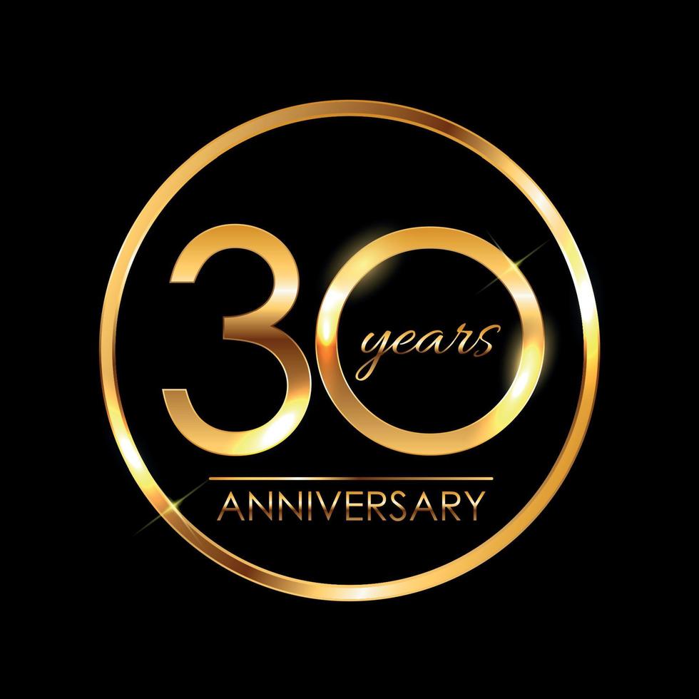 Template Logo 30 Years Anniversary Vector Illustration 4554723 Vector ...