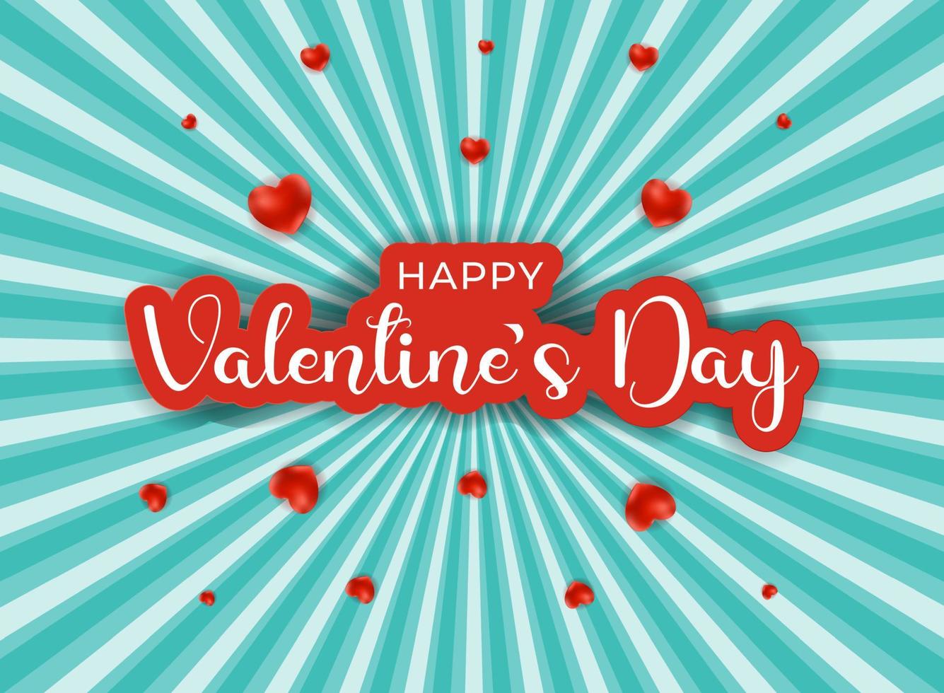 Happy Valentine's Day Background Vector Illustration