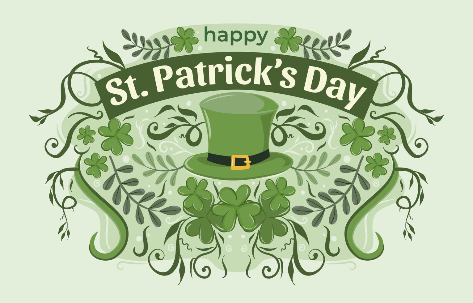 St. Patrick's Day Hat Background vector