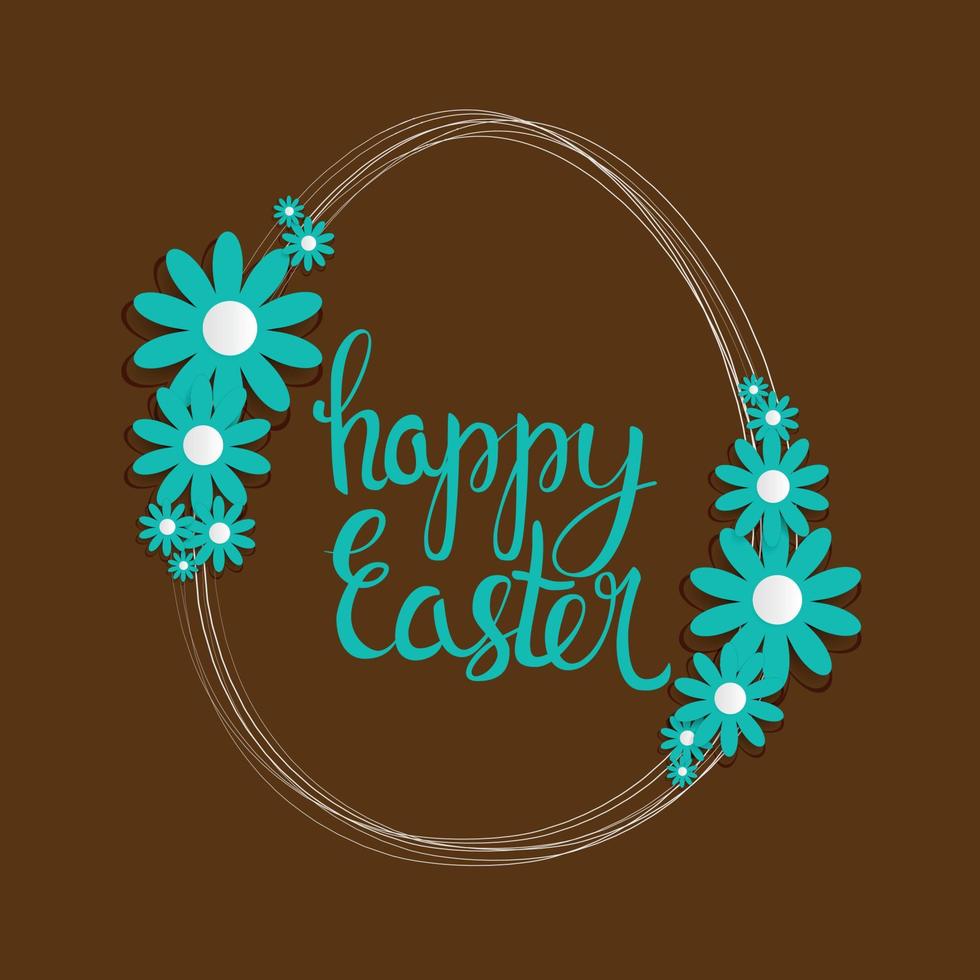 Happy Easter Spring Holiday Background Illustration vector