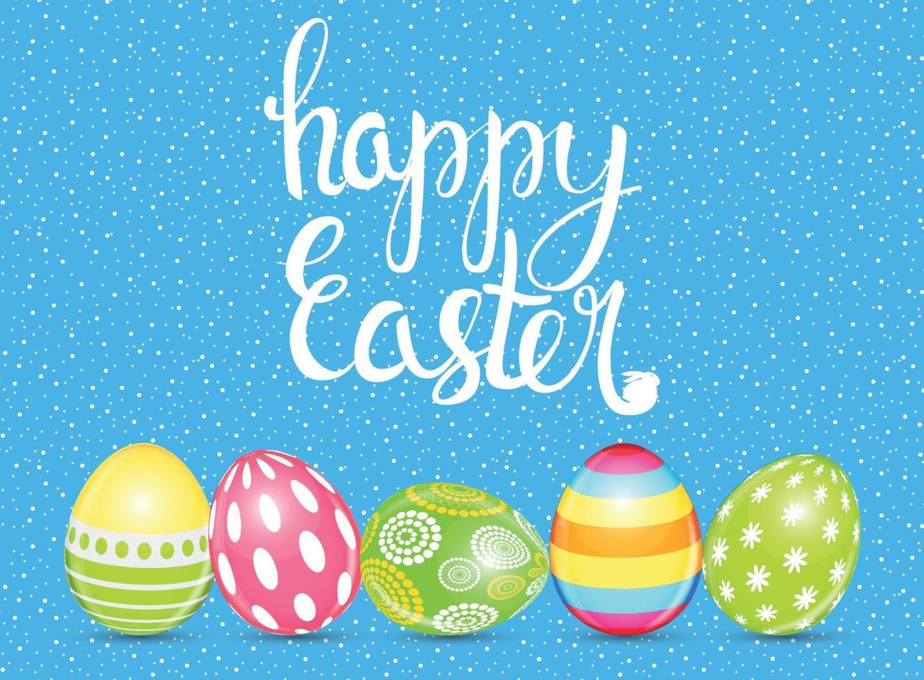 Happy Easter Spring Holiday Background Illustration vector