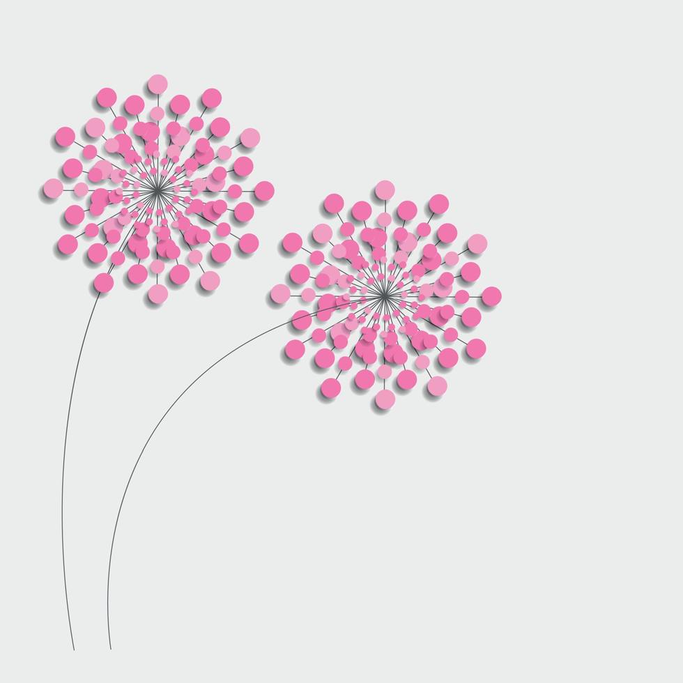 Fondo colorido abstracto con flores. ilustración vectorial vector