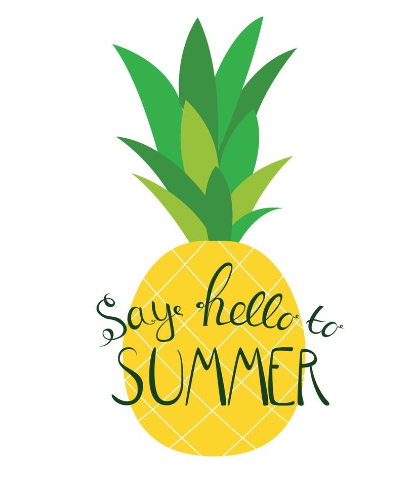 Say Hello to Summer Natural Background Vector Illustration