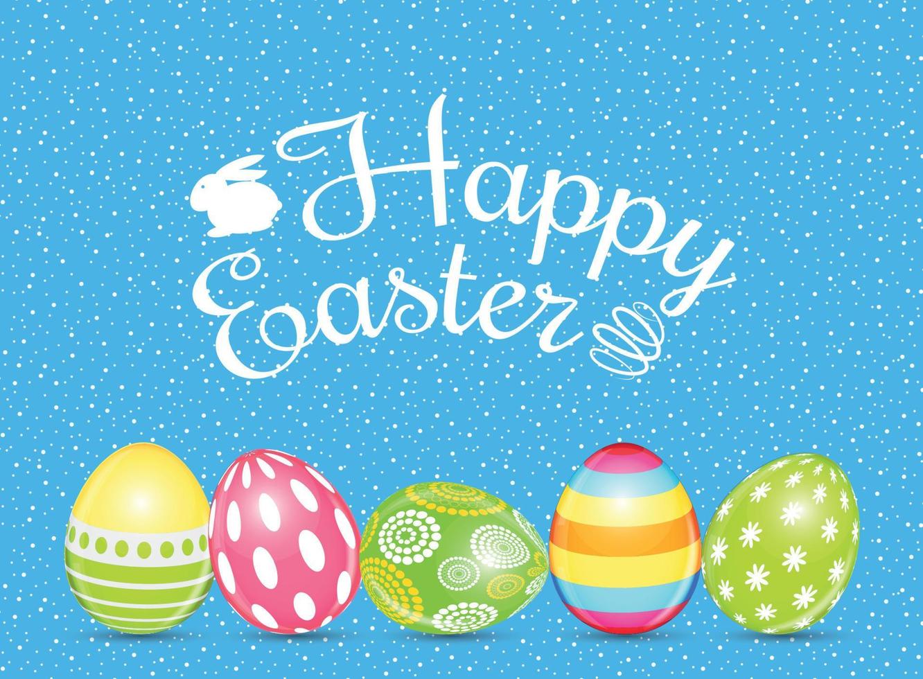 Happy Easter Spring Holiday Background Illustration vector