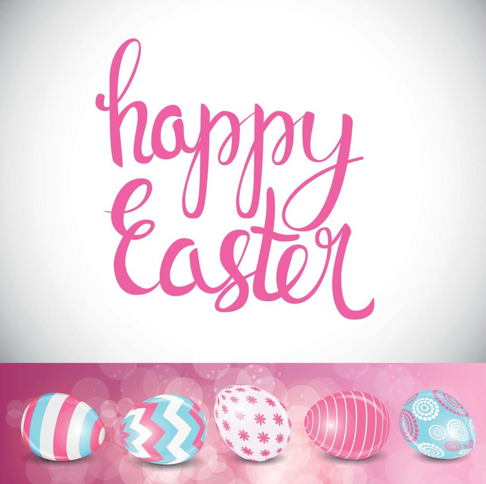 Happy Easter Spring Holiday Background Illustration vector