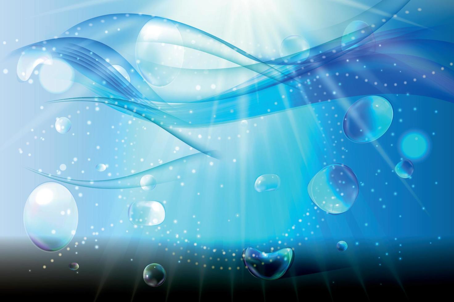 conjunto de fondo de agua de onda azul abstracto. ilustración vectorial vector