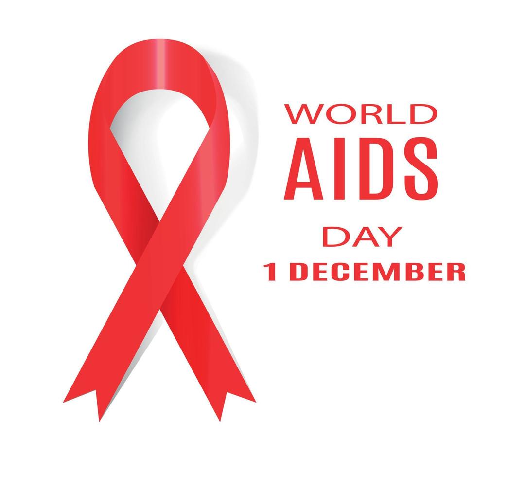 World AIDS Day. 1 December. Vector Illustration.