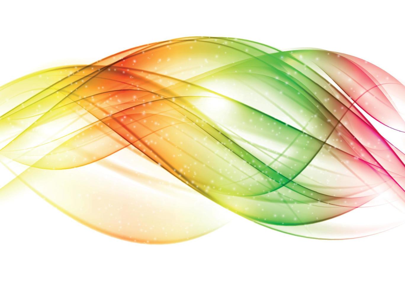 Abstract Colored Wave on  Background. Vector Illustration.