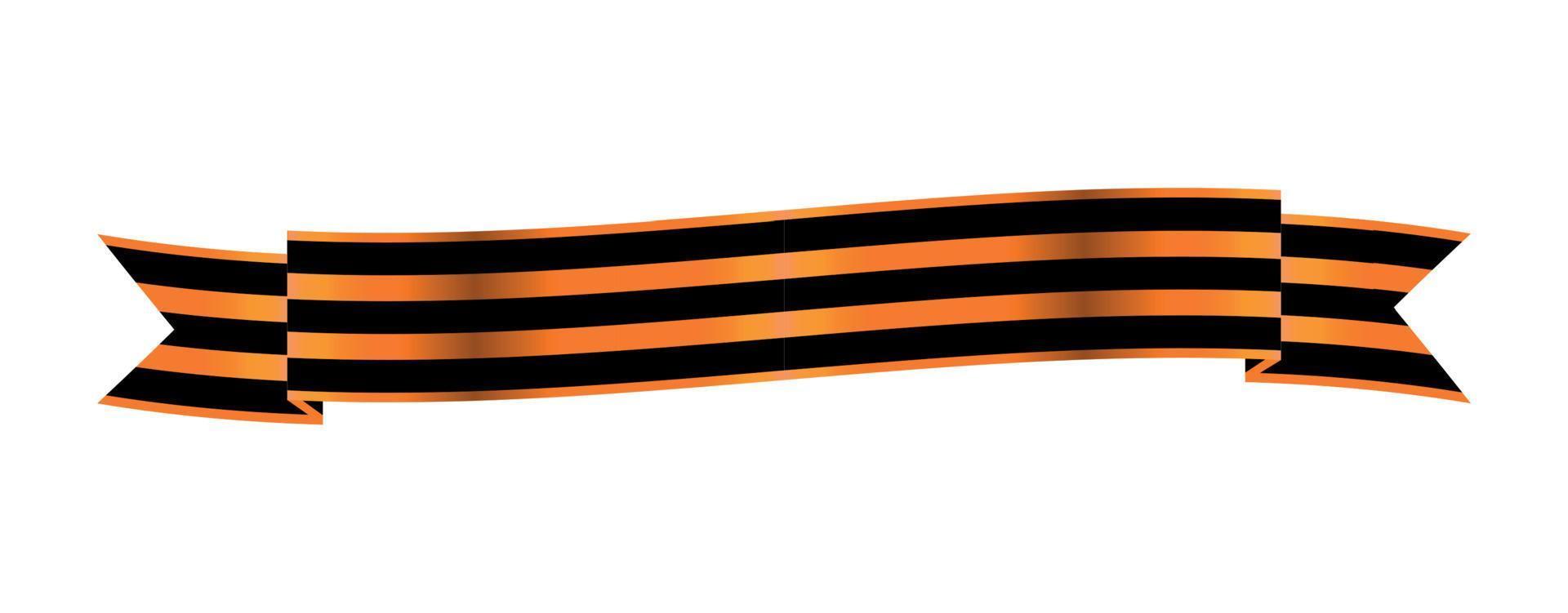 cinta bicolor del orden de st. Jorge. por el servicio y la valentía. ilustración vectorial. vector