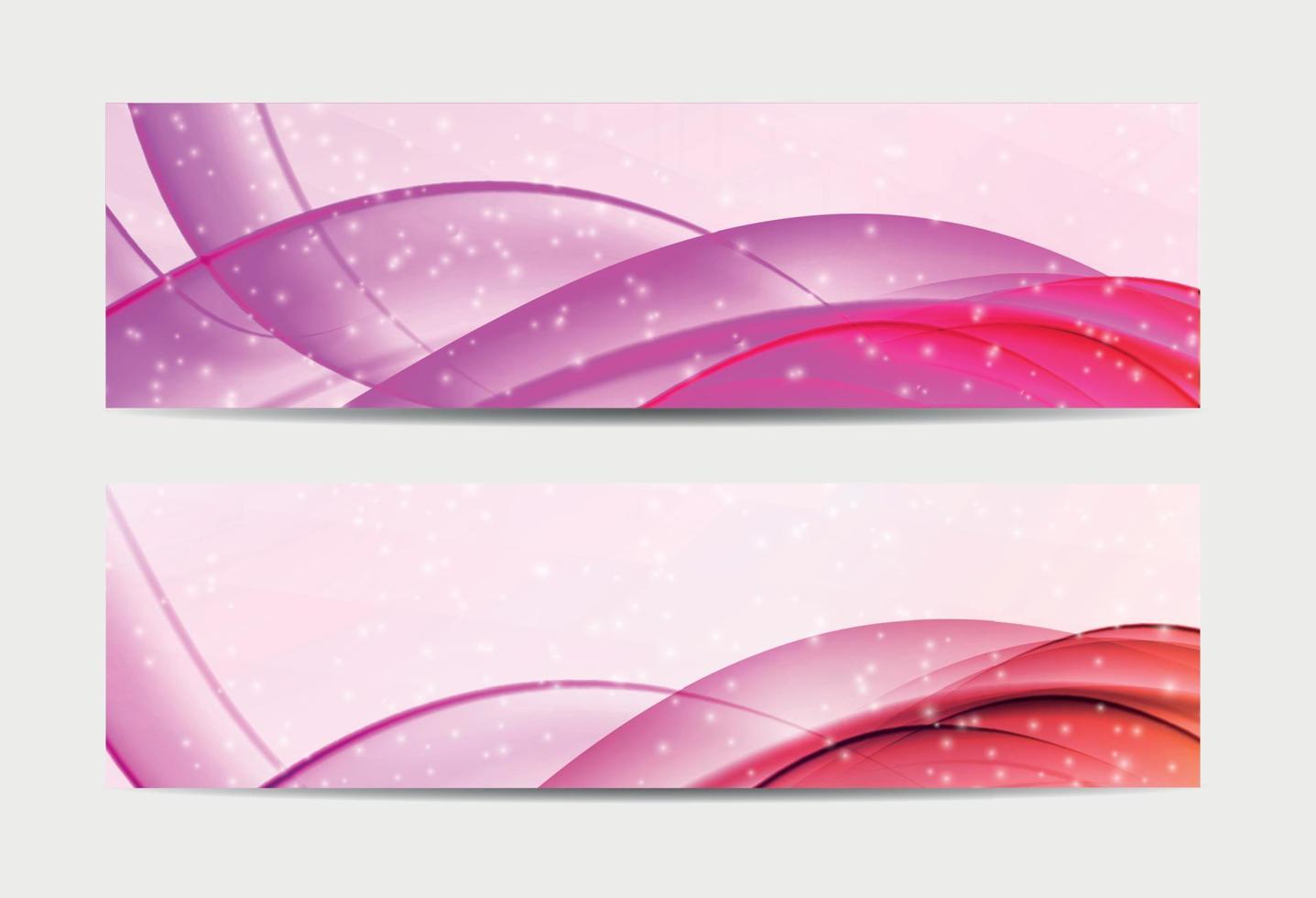 banner de sitio web de copos de nieve de Navidad y fondo de onda de tarjeta. ilustración vectorial. vector