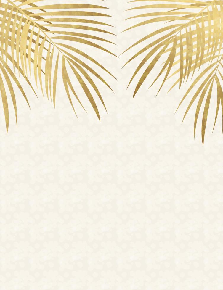 Palm Leaf Vector Background Illustration