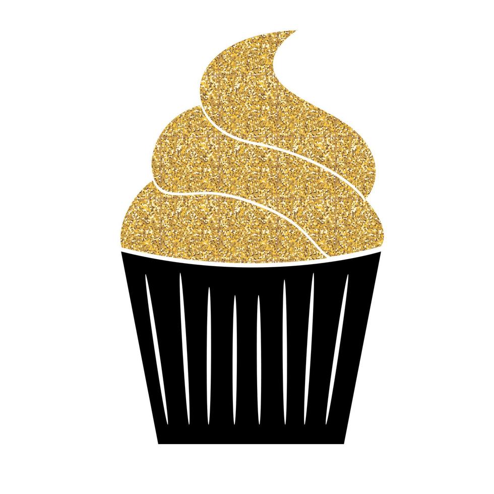 Ilustración de vector de icono de web plana de pastel de cumpleaños