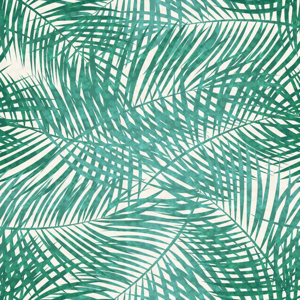 Palm Leaf Vector Seamless Pattern Background Illustration