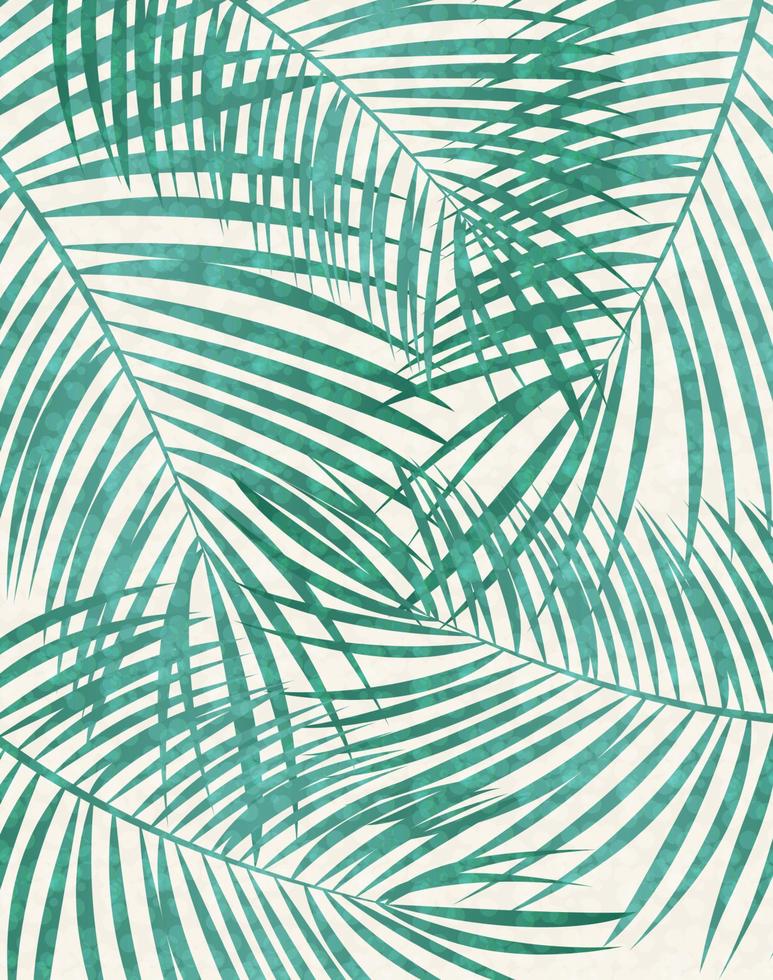 Palm Leaf Vector Background Illustration