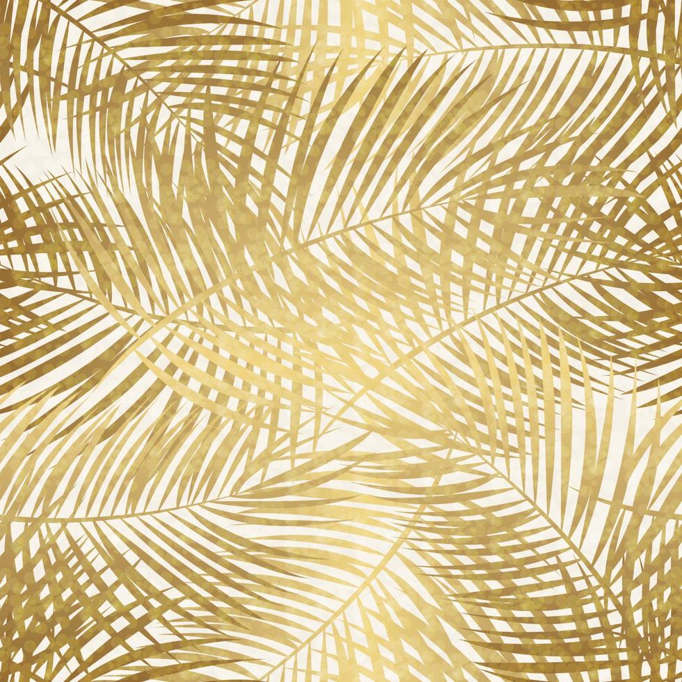 Palm Leaf Vector Seamless Pattern Background Illustration