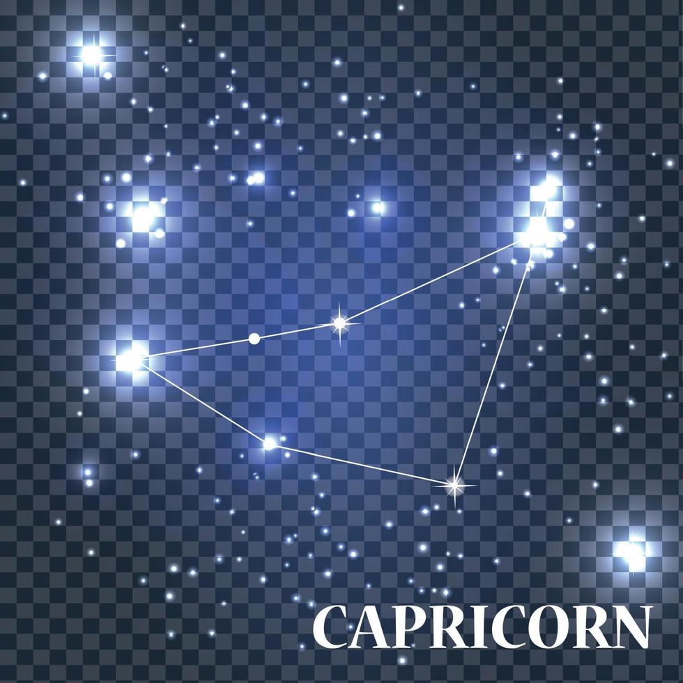 Symbol Capricorn Zodiac Sign. Vector Illustration.