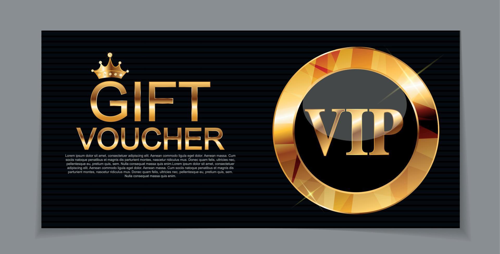 Gift Voucher Template for Discount Coupon  Vector Illustration