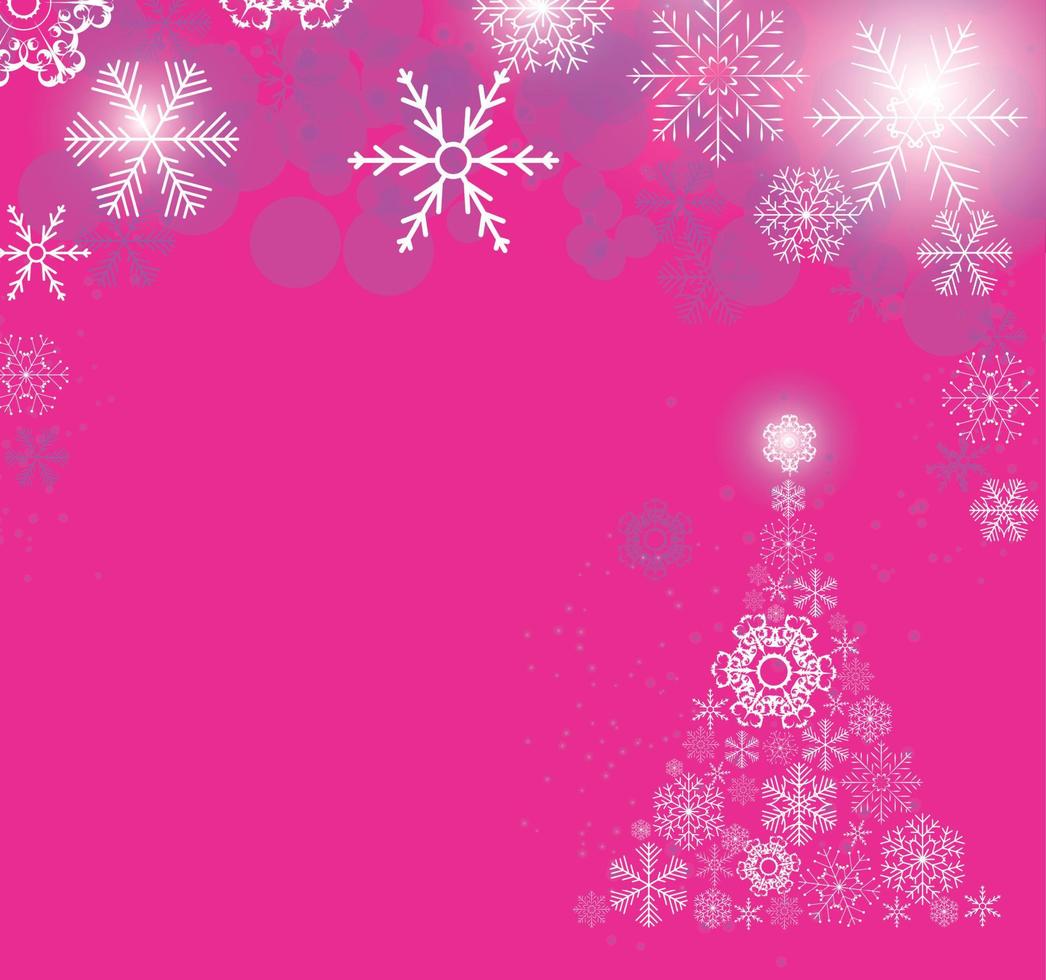 Christmas snowflakes background vector illustration