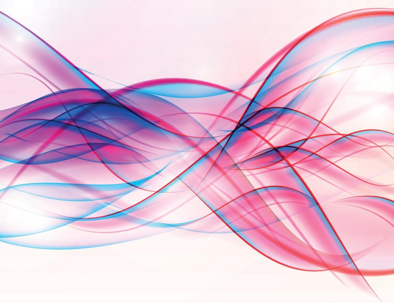 Abstract Colored Wave on  Background. Vector Illustration.