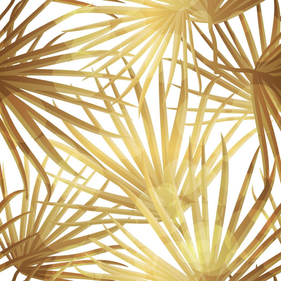 Palm Leaf Vector Seamless Pattern Background Illustration