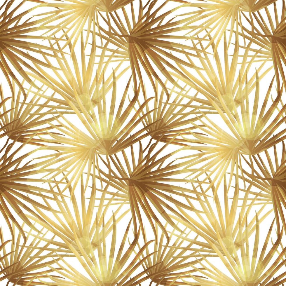 Palm Leaf Vector Seamless Pattern Background Illustration