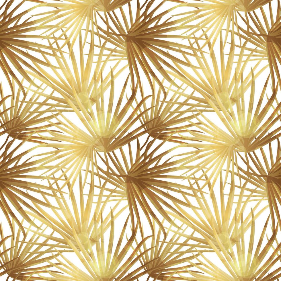 Palm Leaf Vector Seamless Pattern Background Illustration