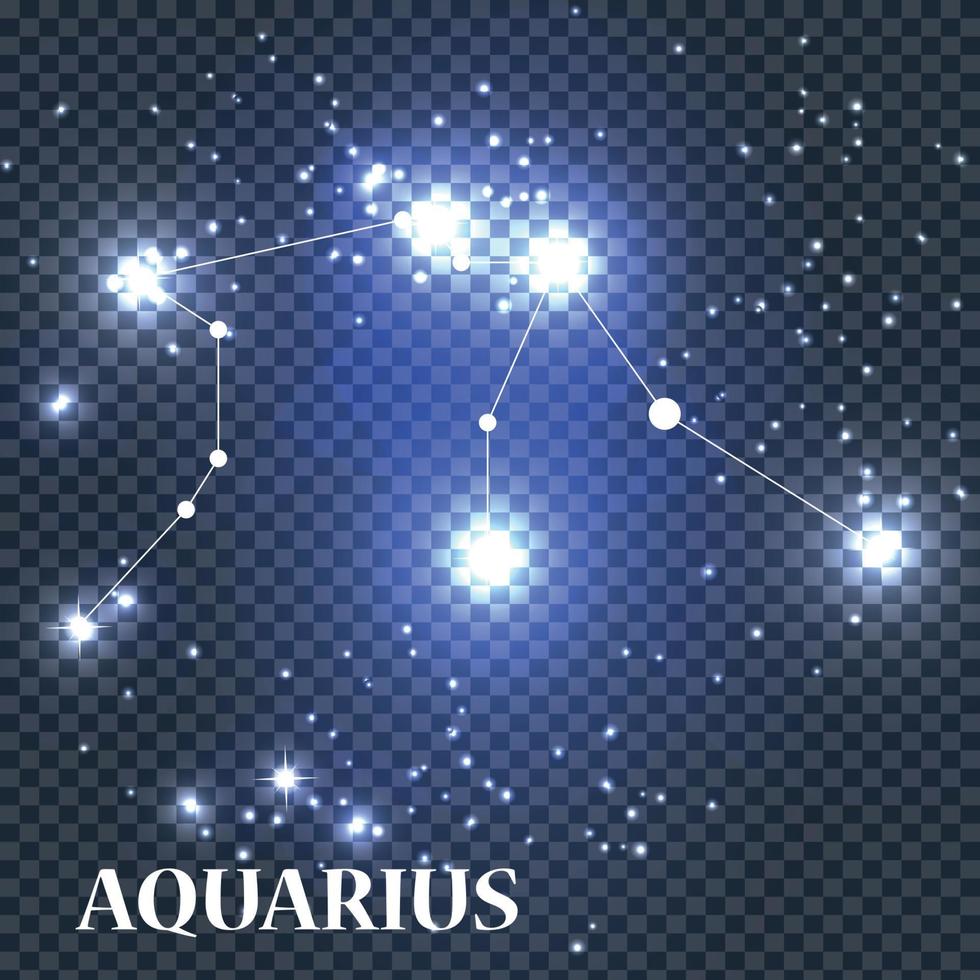 símbolo acuario signo del zodíaco. ilustración vectorial. vector