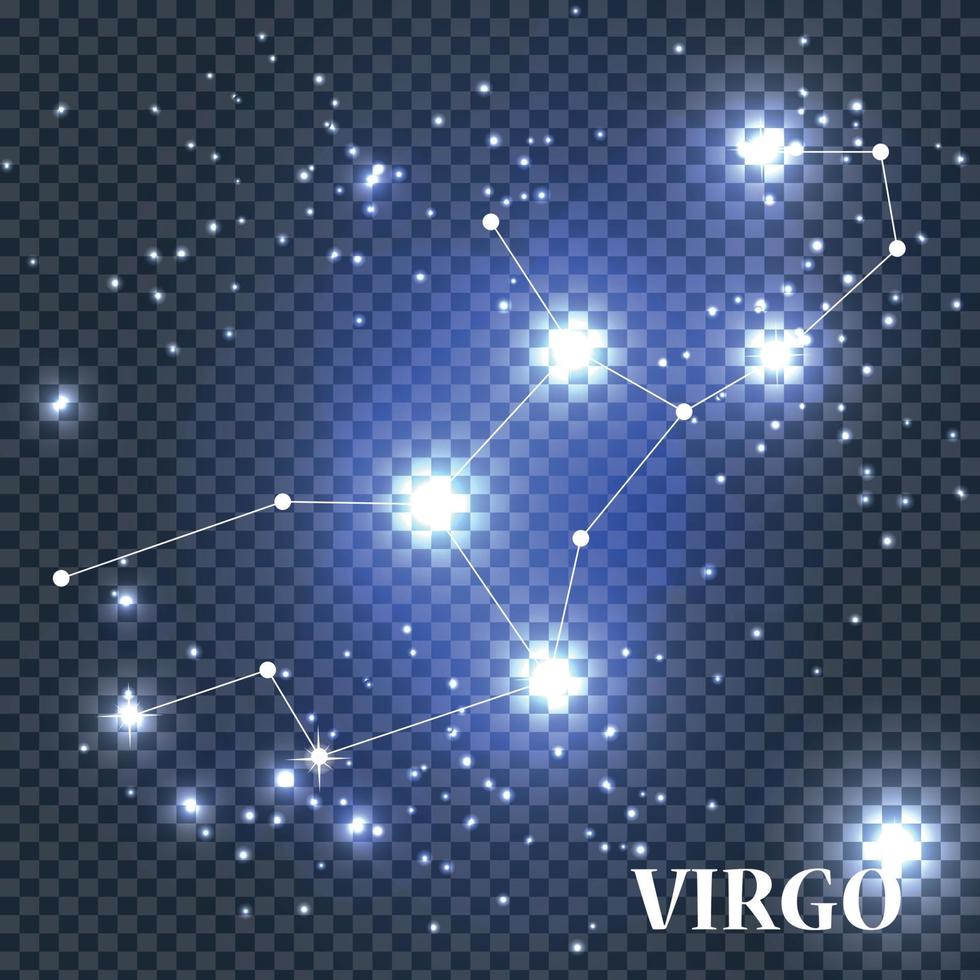 Symbol Virgo Zodiac Sign. Vector Illustration.