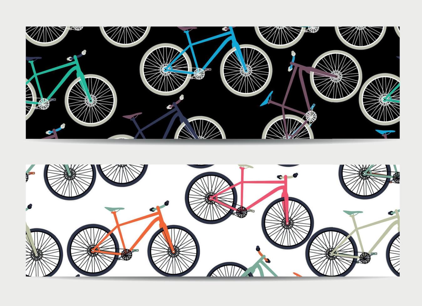 Gift Voucher Template with Bicycles in the background. Vector Illustration.