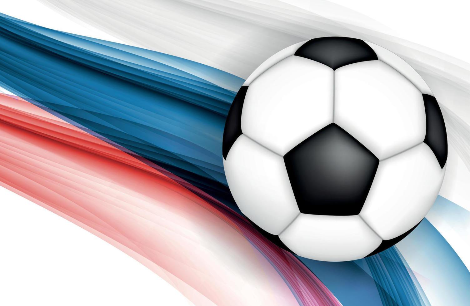 2018 Soccer Championship Background Vector Illustration