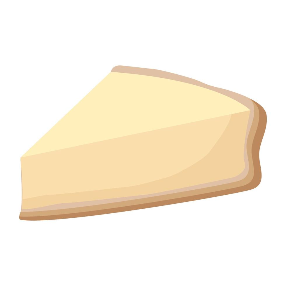vector de dibujos animados de tarta de queso