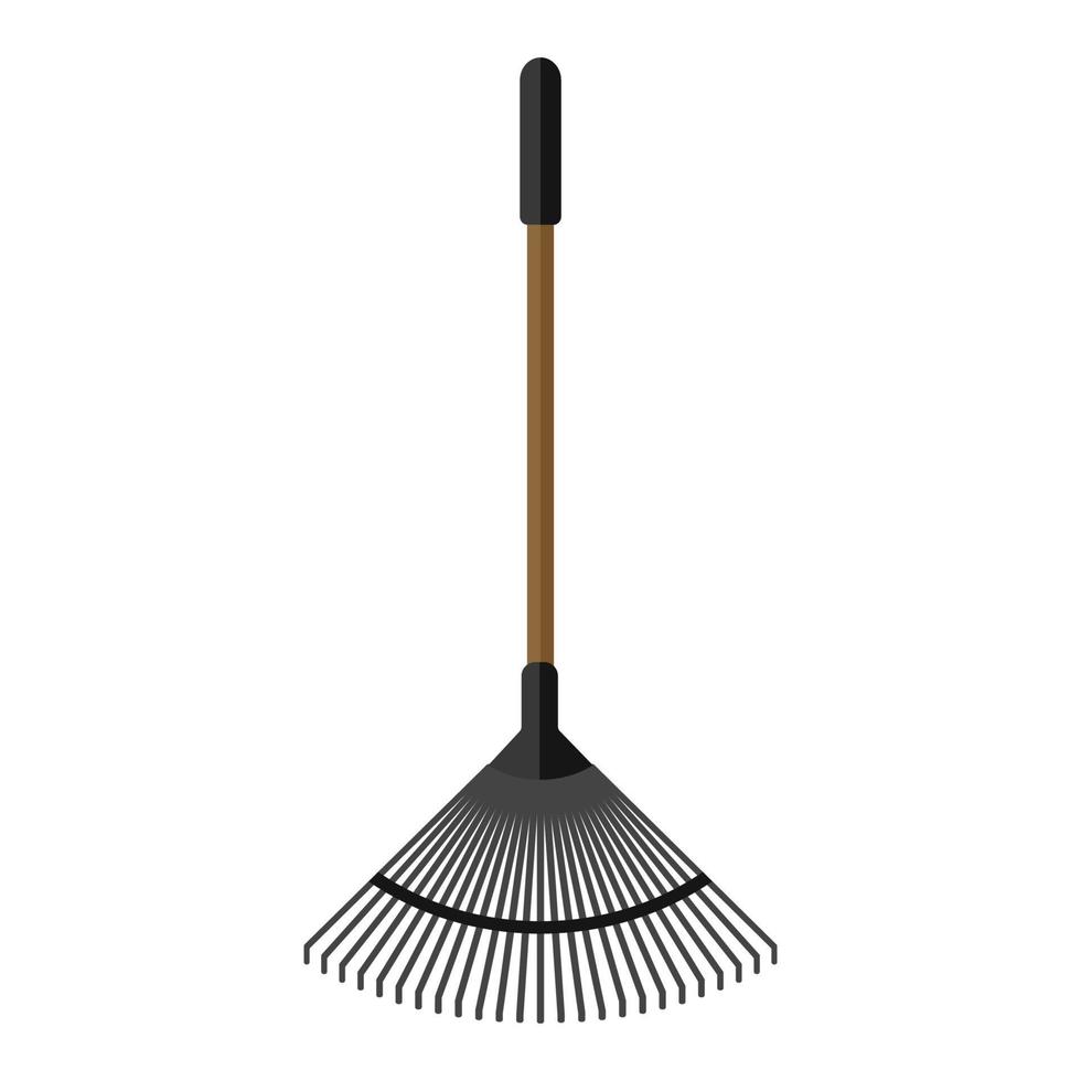 tool rake cartoon vector object