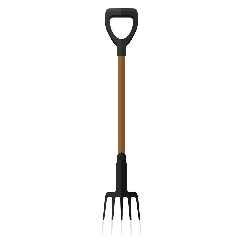 fork shovel cartoon vector object