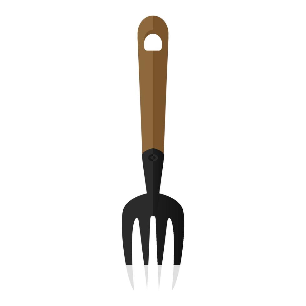 fork shovel cartoon vector object