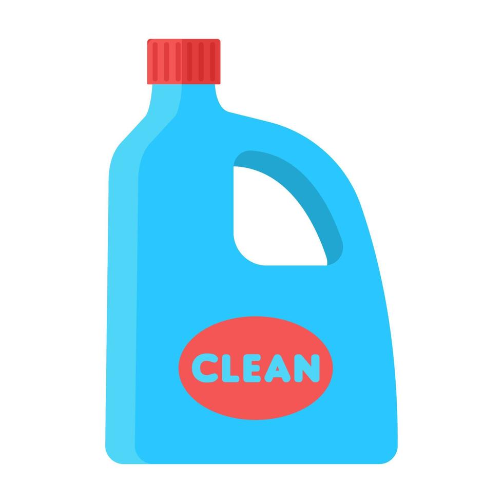 detergent wash clean liquid bottle vector