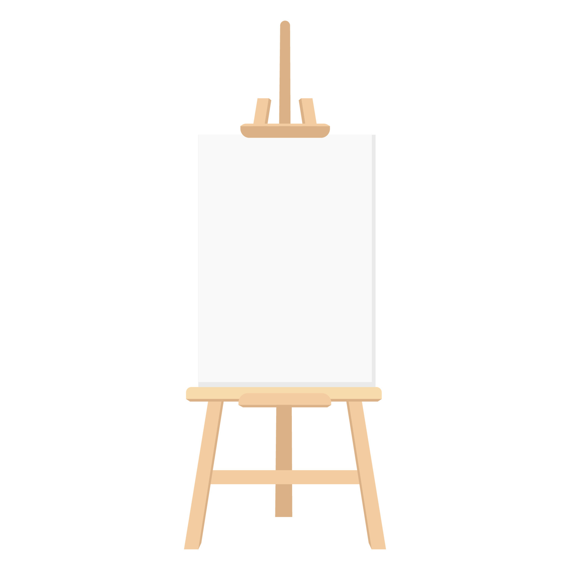 easel paint stand and canvas 4557275 Vector Art at Vecteezy