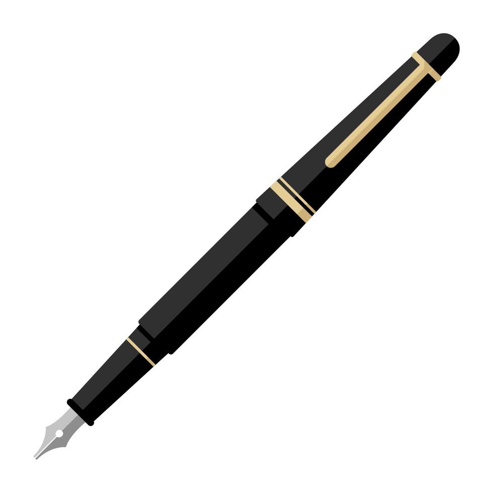 fountain pen cartoon vector object